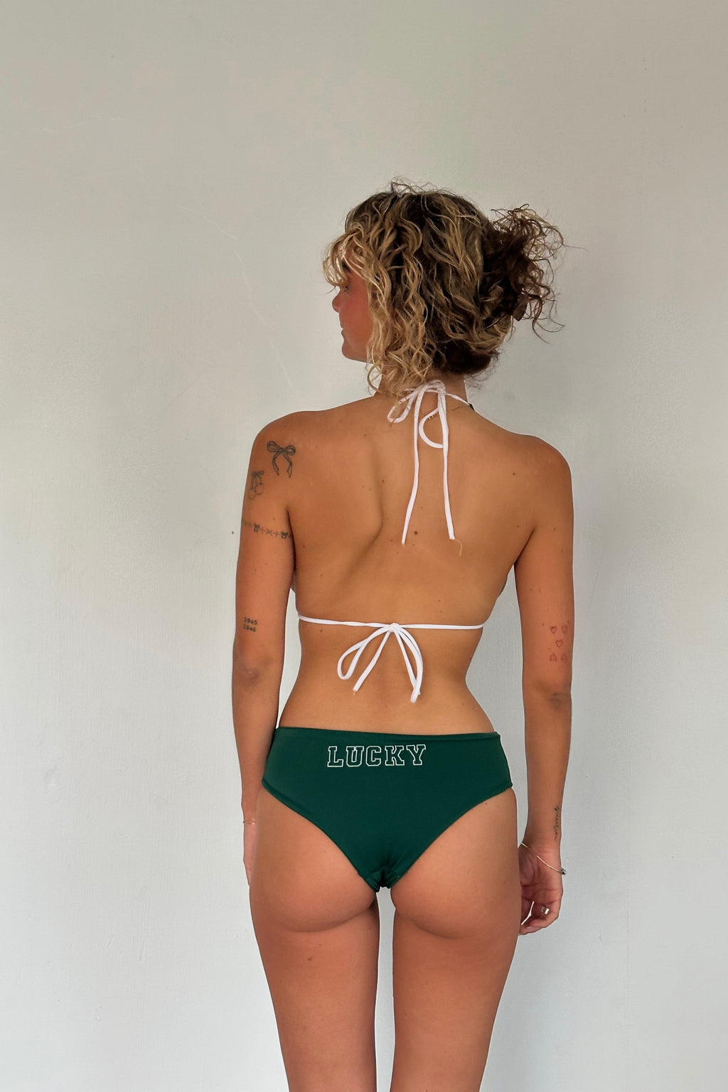 Green Charm Mini Shorts