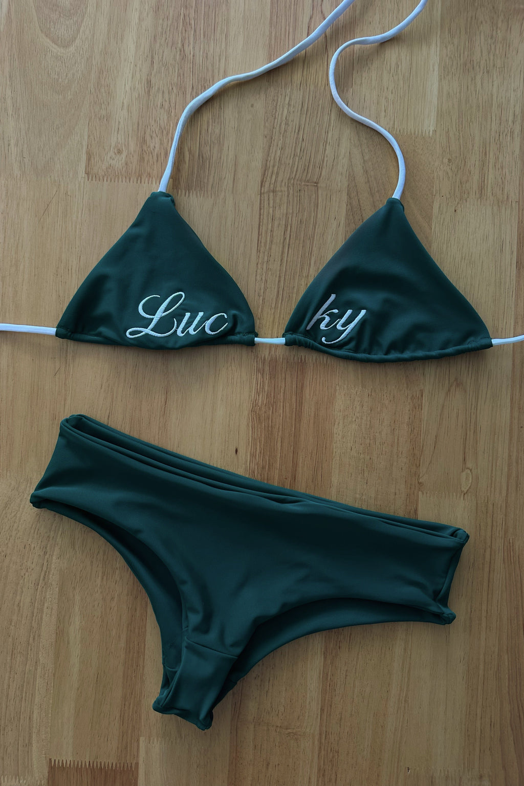 Green Charm Mini Shorts