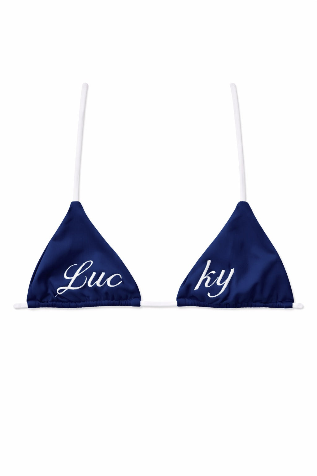 Blue Clover Triangle Top