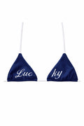 Blue Clover Triangle Top