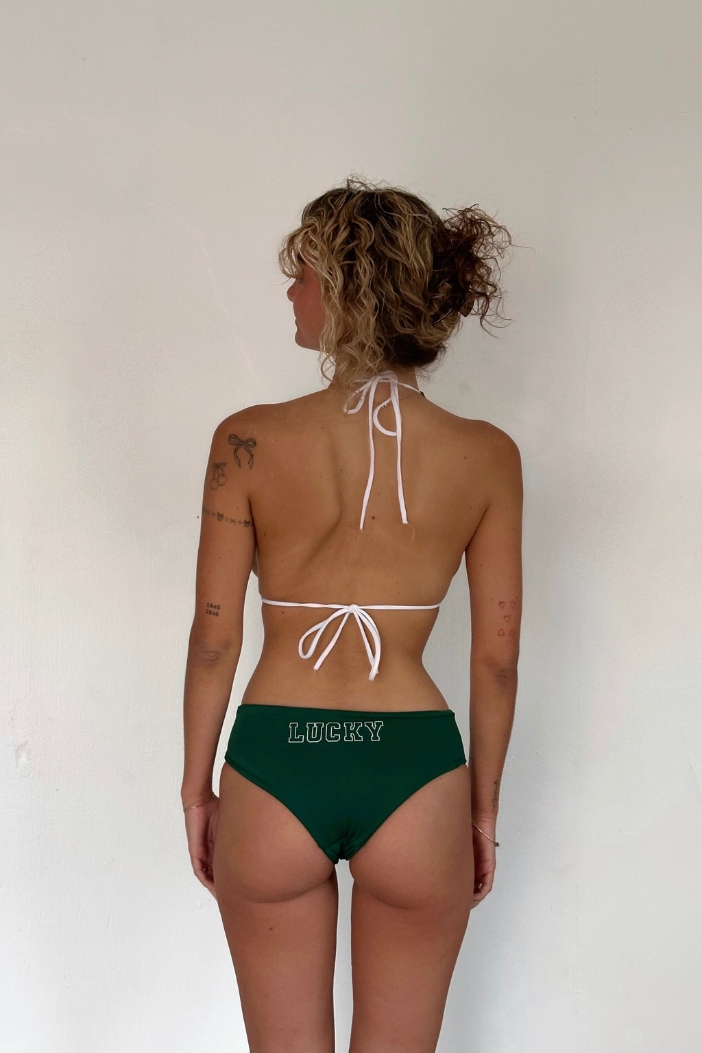 Green Charm Mini Shorts