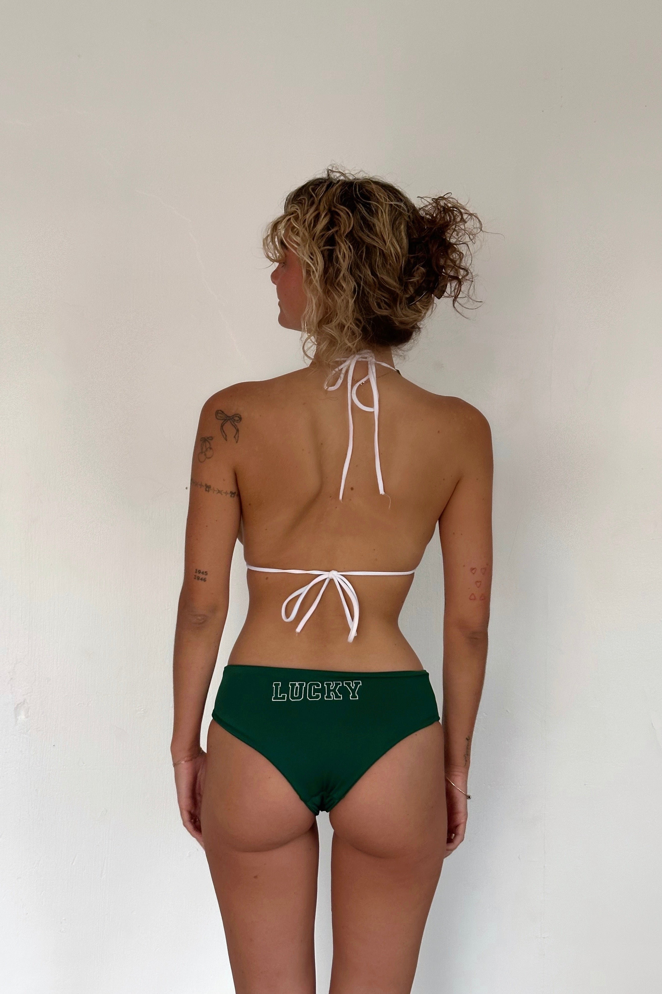 Green Charm Mini Shorts